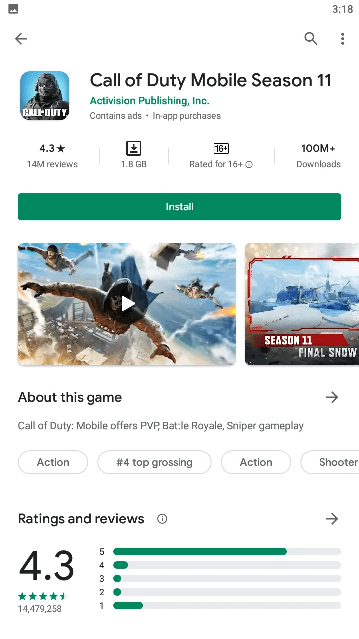 Google Play Store 28.3.18 4