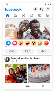 Facebook Lite screenshot 2