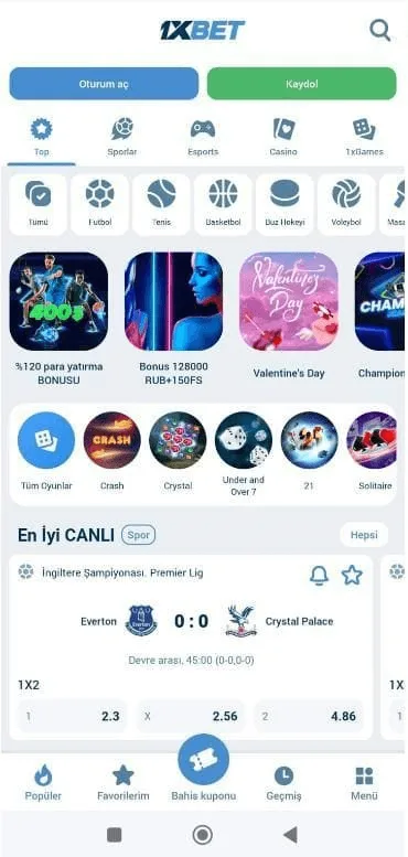 1xBet screenshot 2