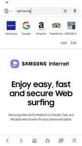 Samsung Internet Browser screenshot 1