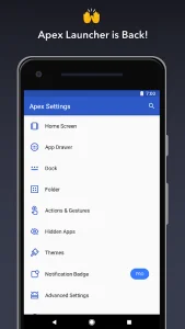 Apex Launcher screenshot 1