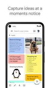 Google Keep screenshot 1
