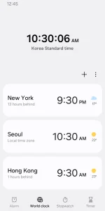 Samsung Clock screenshot 2
