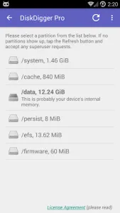 DiskDigger photo/file recovery screenshot 8