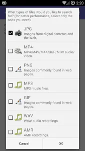 DiskDigger photo/file recovery screenshot 9