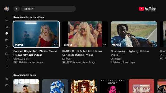 YouTube for Android TV screenshot 2
