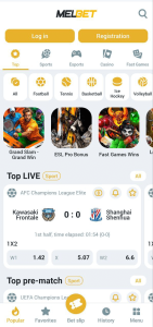 MelBet screenshot 2